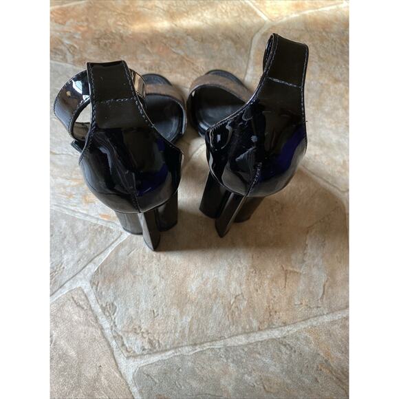 USED LOUIS VUITTON Monogram Silhouette line Shoes heel Sandals EU35 - Picture 10 of 10